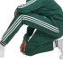 Pantalon adidas Future Icons 3 Bandas Longueur Cheville Enfant Vert Foncé