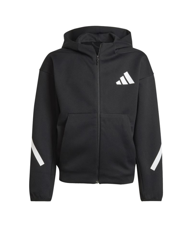 Sudadera adidas Z.N.E.Fz Infantil Negro/Blanco