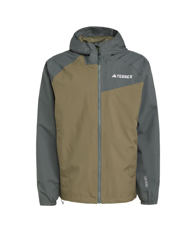 Chaqueta de Montaña adidas Multi 2L Rain Hombre Verde Oscuro