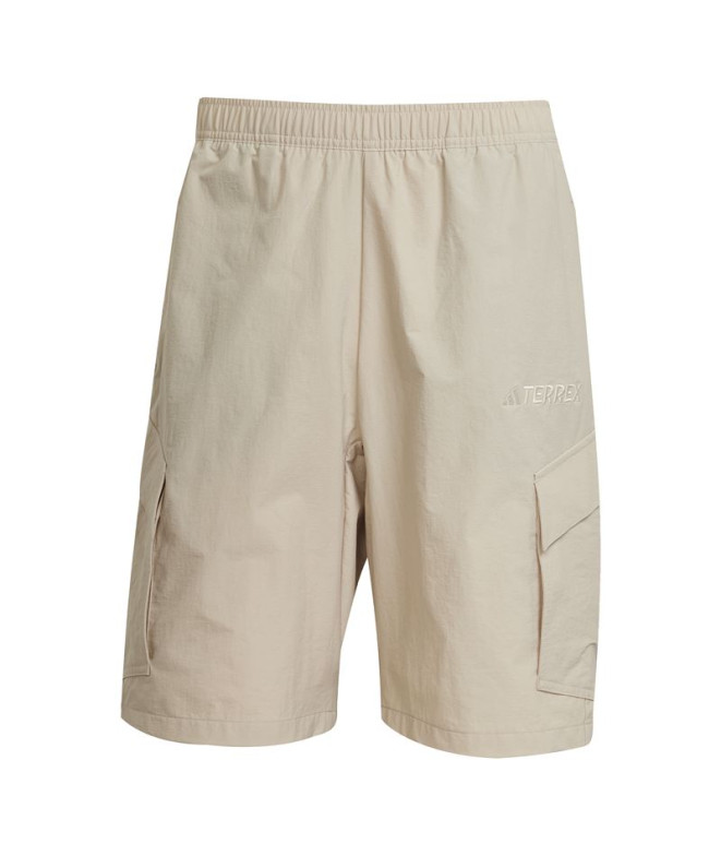 Pantalons de Montagne adidas Cargo Shorts Homme Beige