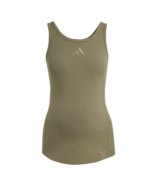 Camiseta adidas Maternity Tk Mujer Verde Oscuro