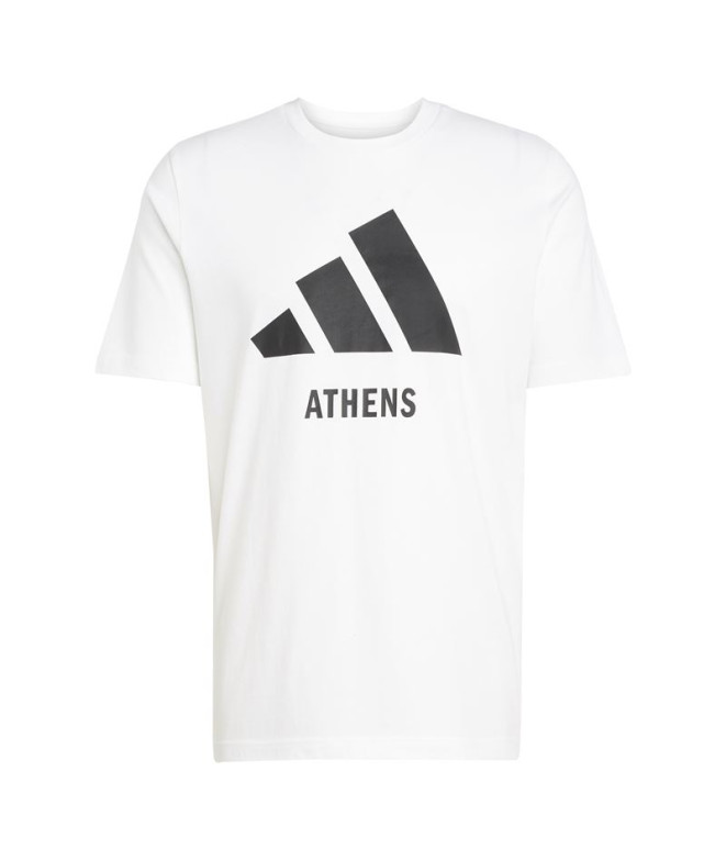 T-shirt Adidas Athens Homme Blanc
