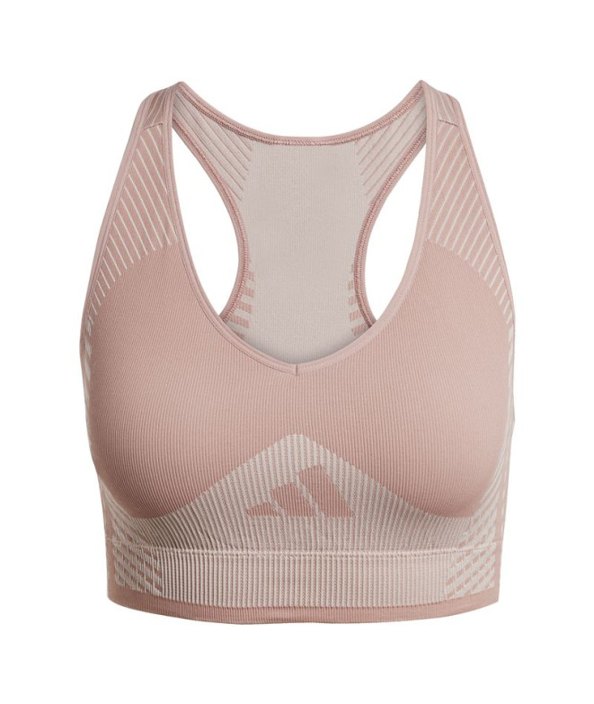 Sutiã esportivo De Fitness Adidas Arknt Ls Bra Mulher Rosa