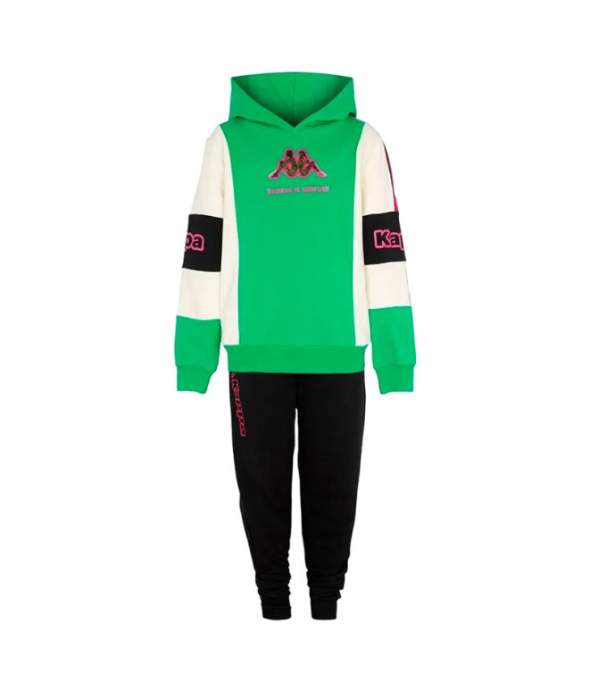 Chándal Kappa 8041T0056 T -Tracksuit Girl Niña Bright Verde