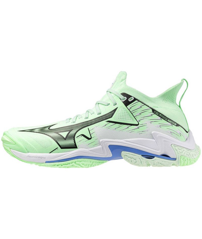 Zapatillas De Voleibol Mizuno Wave Lightning Neo 3 Verde Claro