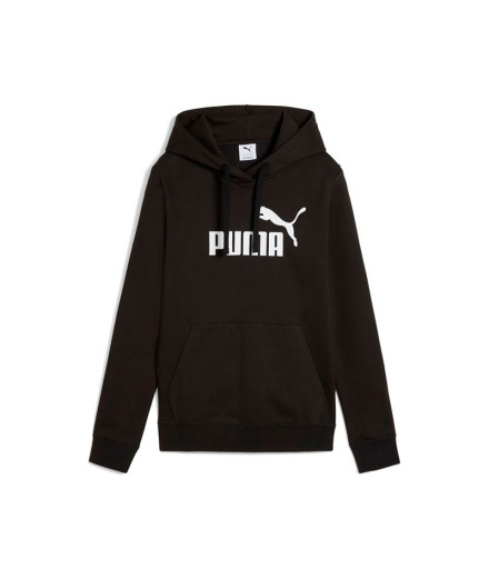 Sudadera Puma Essentials No. 1 Logo di, Black, Mujer