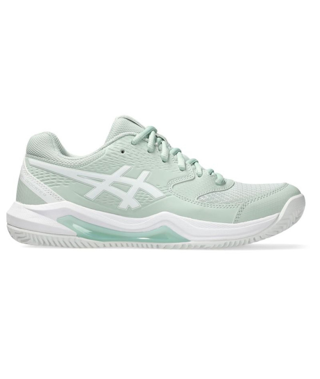 Sapatilhas de Tênis ASICS Gel-Dedicate 8 Clay Mulher Cinza/Branco