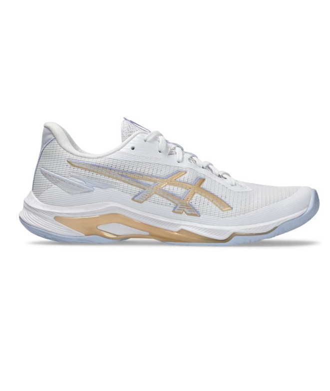Sapatilhas de Voleibol ASICS Netburner Ballistic Ff 4 Mulher Branco/Champan