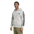 Moletom adidas 3 Bandas Fl Fz Hd Homem Cinza/Preto