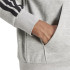 Moletom adidas 3 Bandas Fl Fz Hd Homem Cinza/Preto