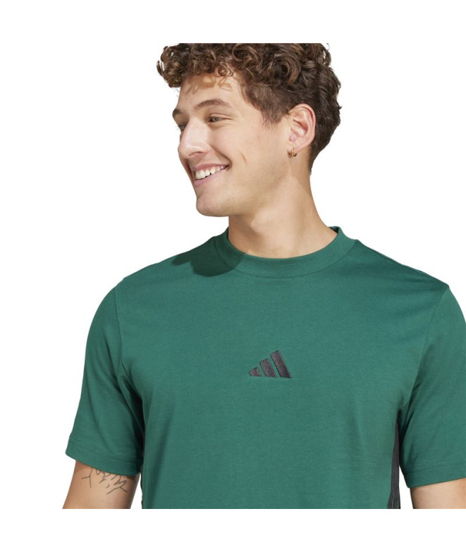 Camiseta adidas 3Bandas Sj Homem Verde...