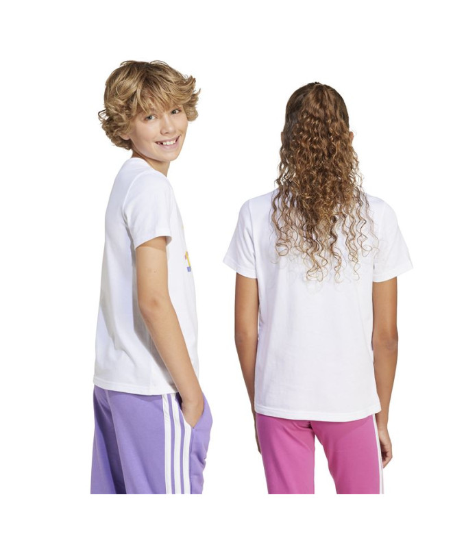 Camiseta adidas Infantil Branco