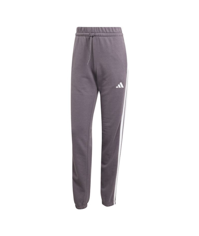 Pantalones adidas 3Bandas French Terry Cf Mujer Esdegr/Blanco