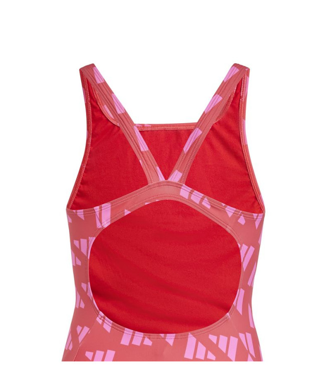 Bañador de Natación adidas Brd Gfx St Gy Niña Rojo