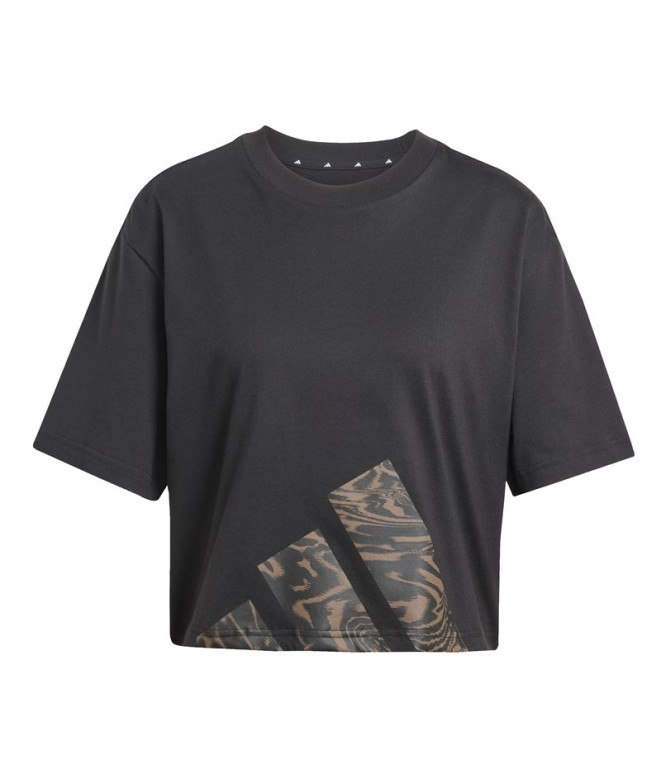 Camiseta adidas Rc 3 Bandas Sj Tlr Mujer Negro