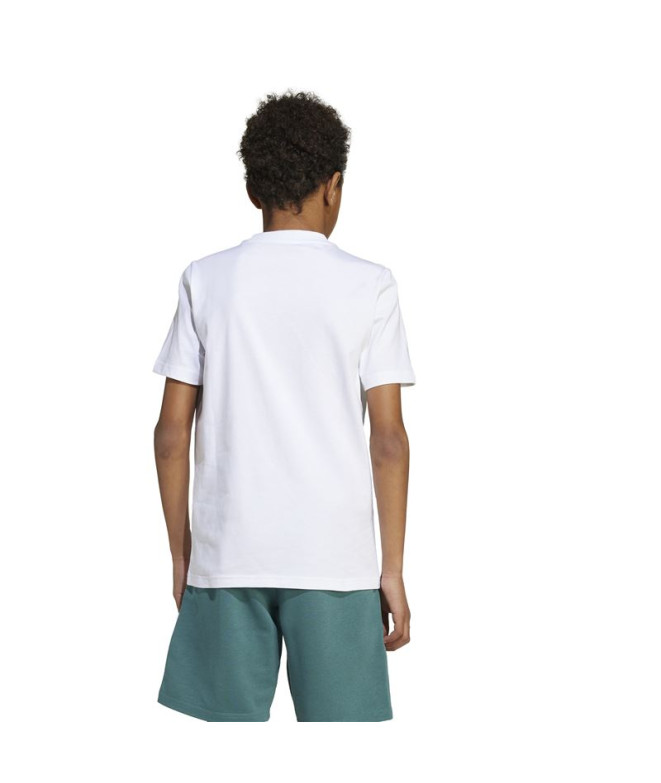 Camiseta adidas Camo Lin Menino Branco