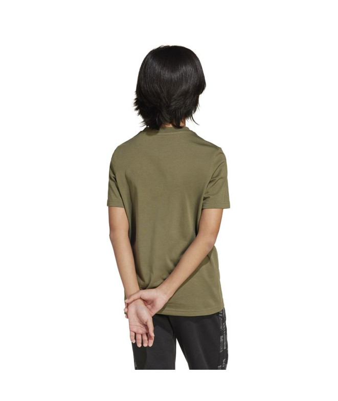 Camiseta adidas Camo Lin Menino Verde Escuro