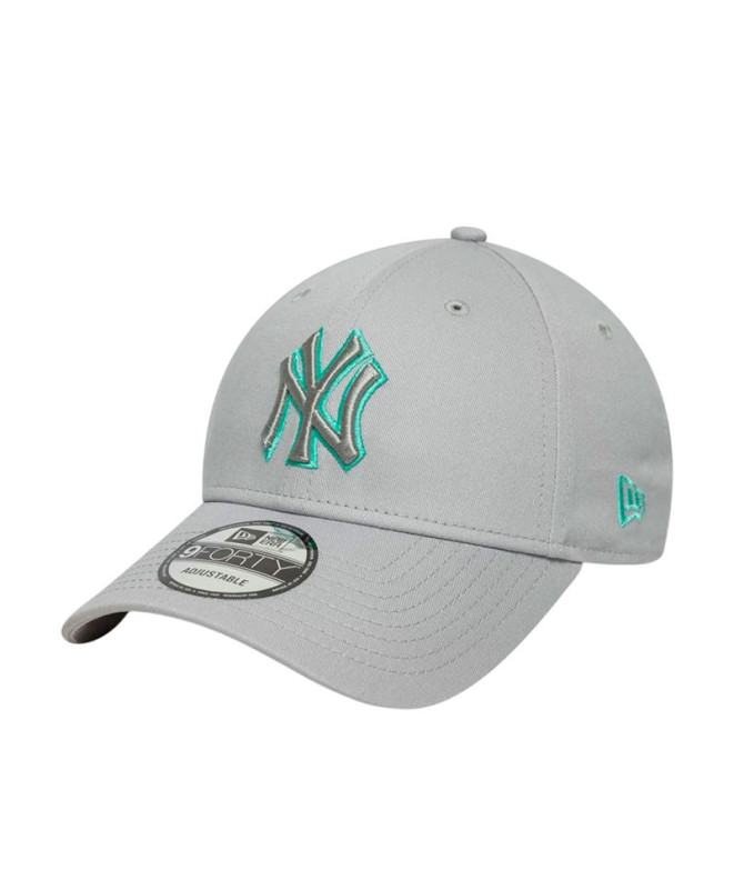 Casquette New Era Équipe Outline 9Forty Neyyan Dgrate Homme Gris