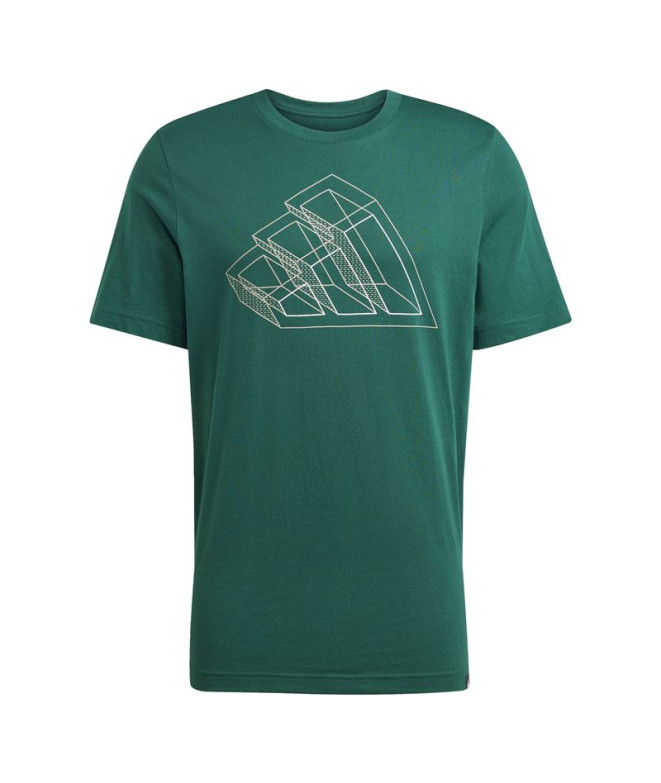 Camiseta adidas Fill Hombre Verde Oscuro