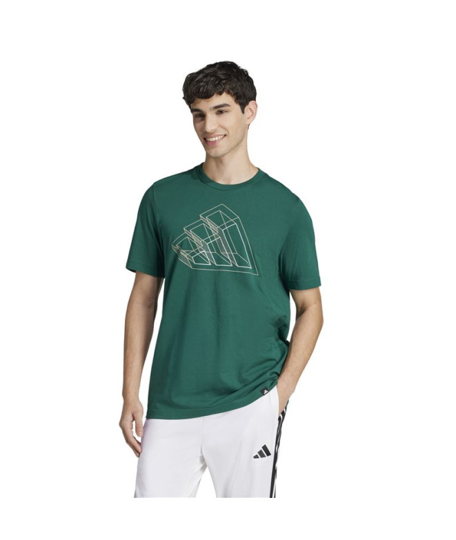 Camiseta adidas Fill Hombre Verde Oscuro