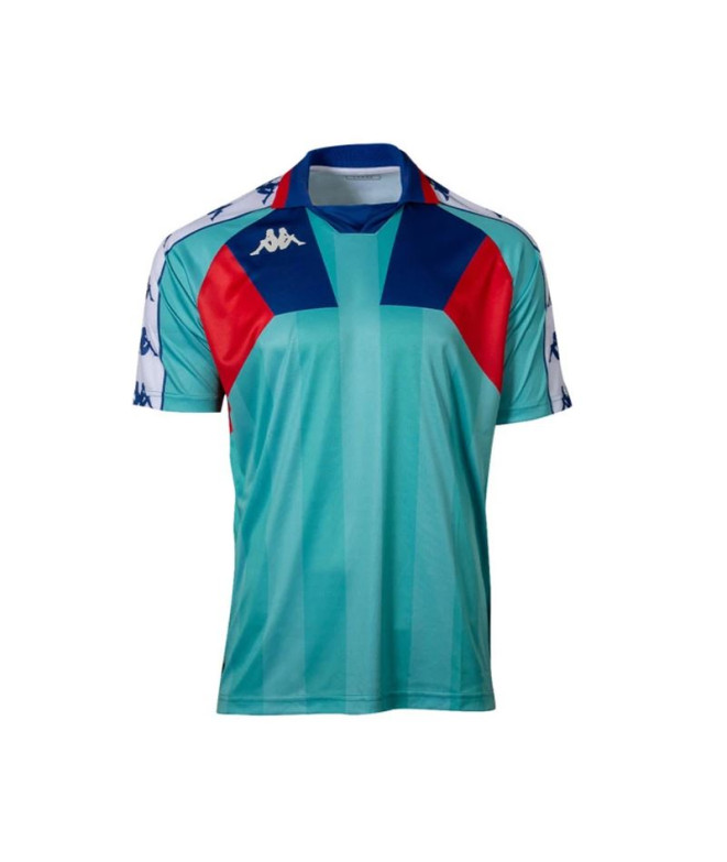 Camiseta de Fútbol Kappa Amarai Green Water/Blue/Red Infantil