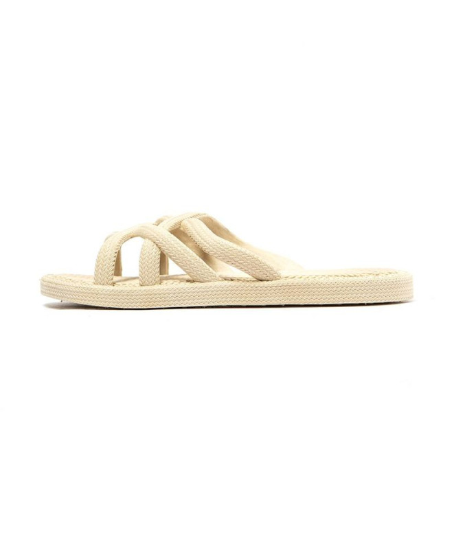 Tongs Brésil Mersin Femme Beige