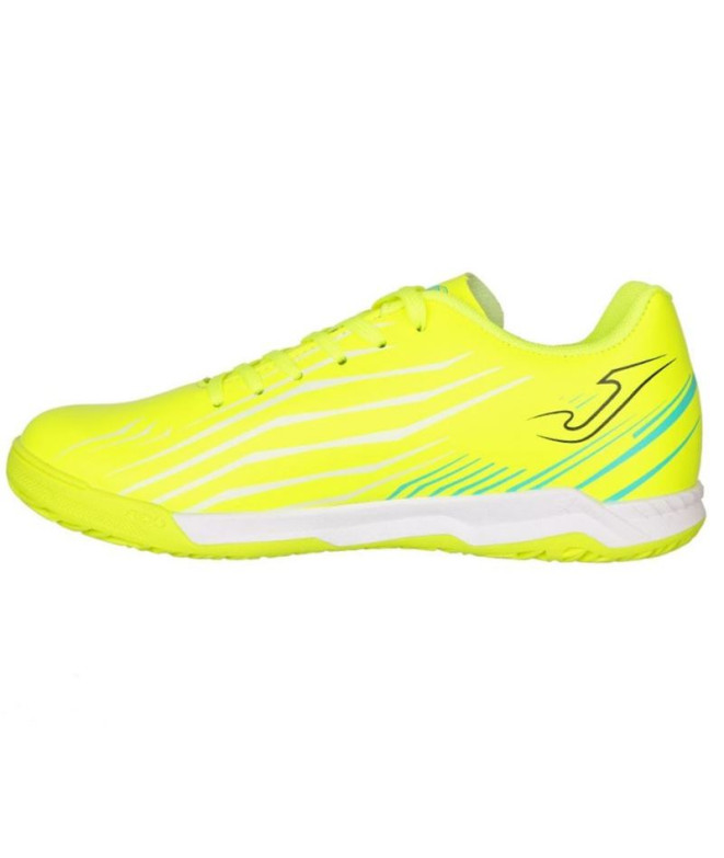 Sapatilhas de futebol de salão Joma Propulsion 2509 Infantil Amarelo Fluorescente Indoor
