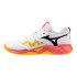 Zapatillas de Voleibol Mizuno Wave Momentum Pro Blanco/Coral/Citrus