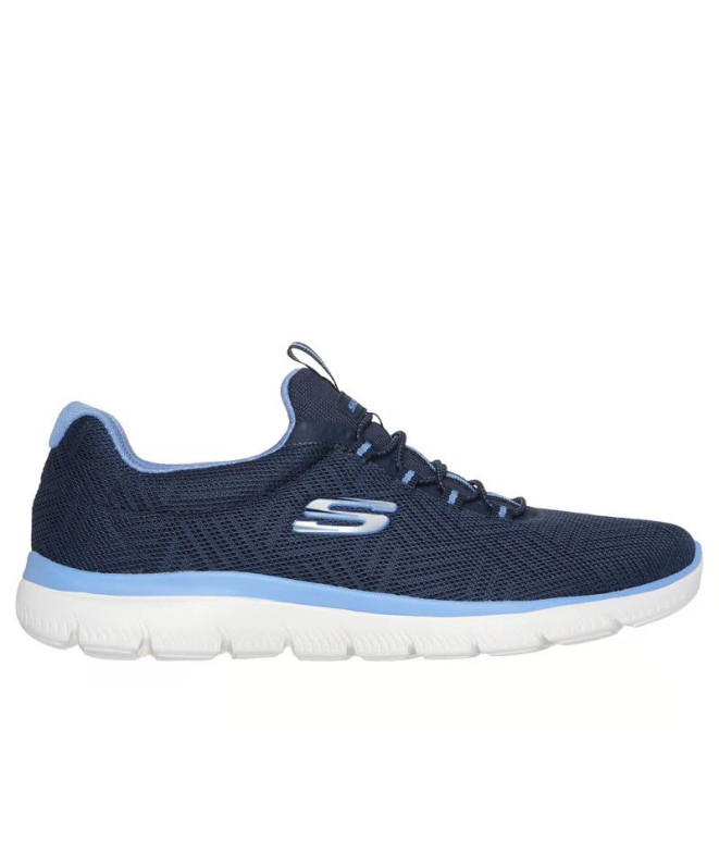 Sapatilhas Skechers Summits-Artistry Chi Mulher Azul marinho Mesh/AzulTrim