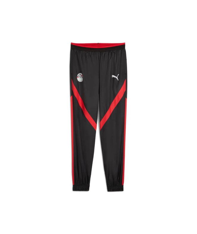 Pantalón De Fútbol Puma Efa Prematch Woven Black- Red Mujer