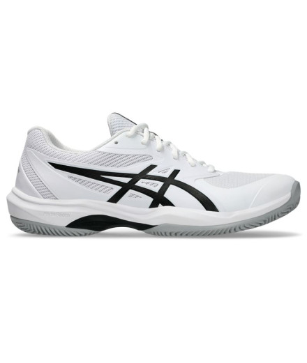 Sapatilhas de Tênis ASICS Game Ff Clay/Oc Homem Branco/Preto
