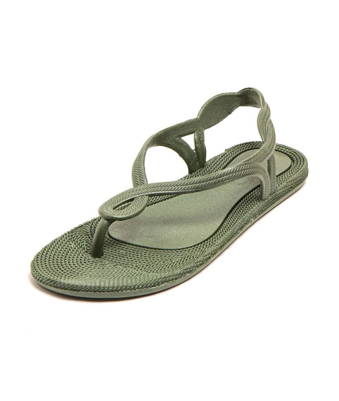 Chanclas Brasileras Antalya Military  Mujer Verde