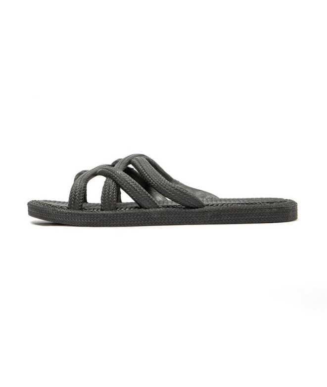 Chanclas Brasileras Mersin Mujer Negro