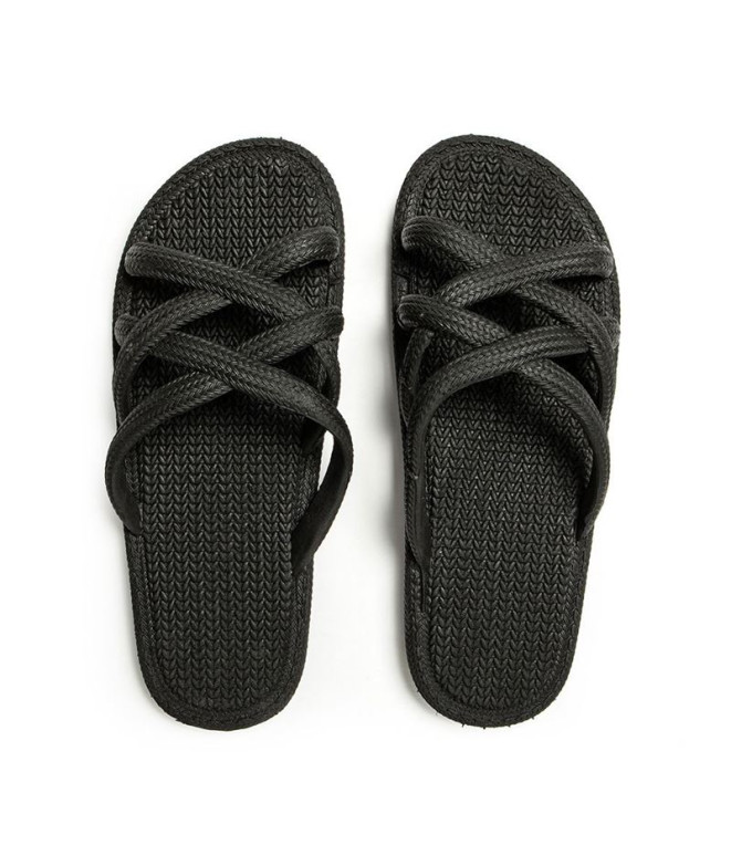 Chanclas Brasileras Mersin Mujer Negro
