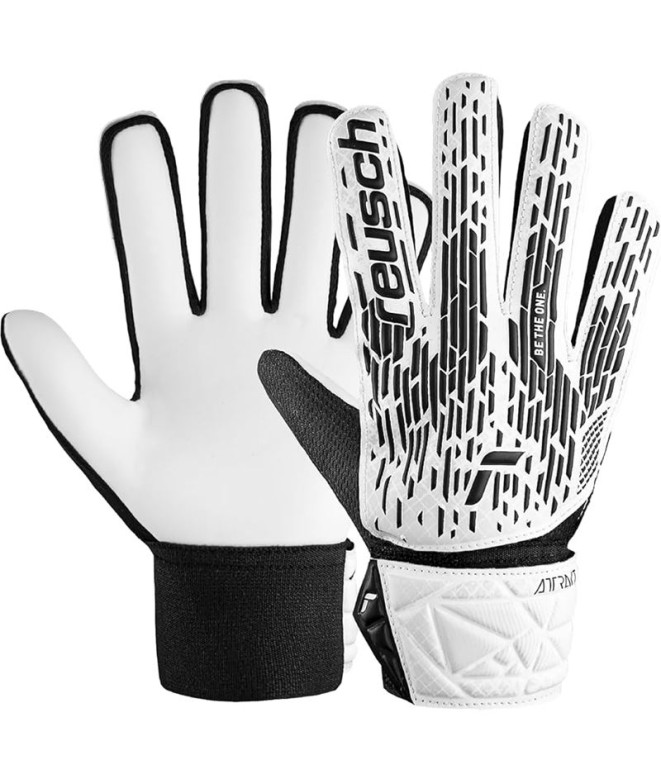 Luvas de goleiro Reusch Attrakt Solid Júnior Branco