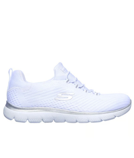 Zapatillas Skechers Summits-Fast Attra Mujer Blanco/Plata
