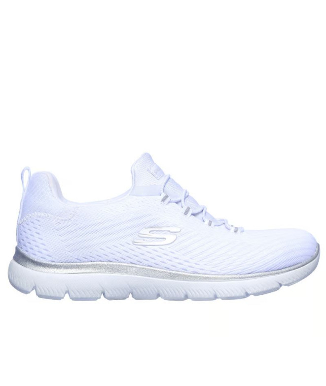 Zapatillas Skechers Summits-Fast Attra Mujer Blanco/Plata