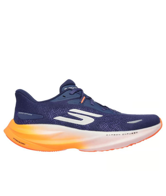 Zapatillas Skechers Skx Aero Spark Hombre Azul Marino/Naranja Trim