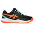 Chaussures de Pádel ASICS Gel-Dedicate 8 Padel Gs Enfant Noir/Corail