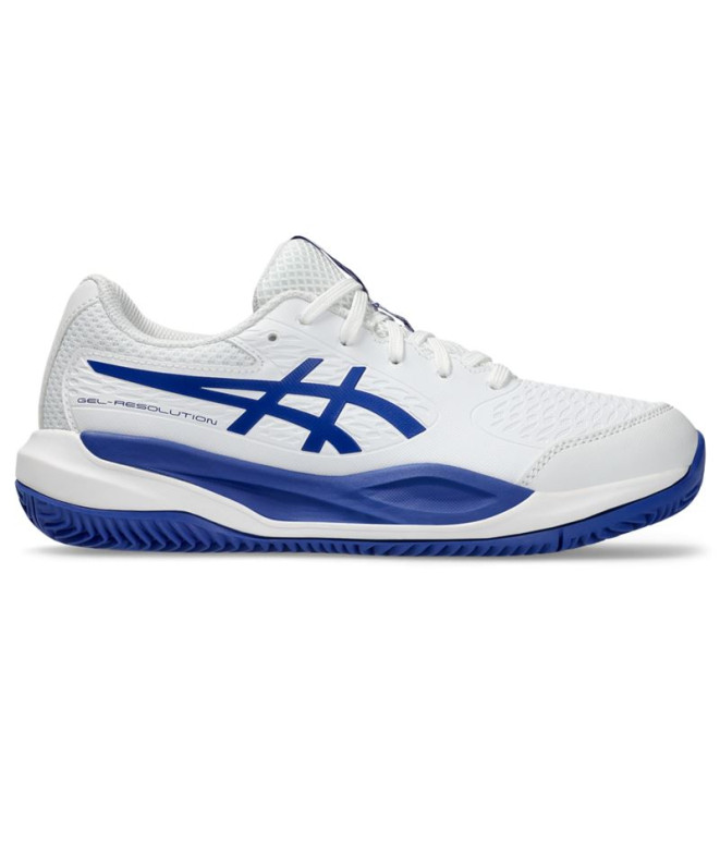 Chaussures de Tennis ASICS Gel-Resolution X Gs Clay Enfant Blanc/Cobalt