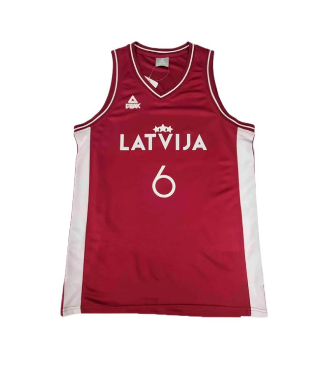 Camiseta Peak Basketball Morado Rojo Blanco