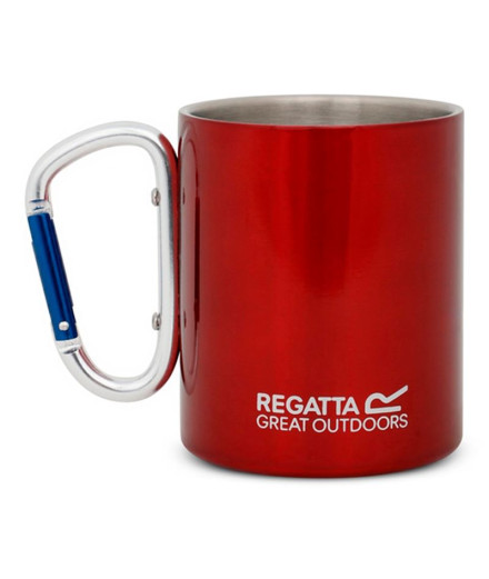 Taza de Camping Regatta Stl Mug Karabiner Rojo