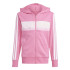 Chandal adidas 3 Bandas Tib French Terry Ts Enfant Rose