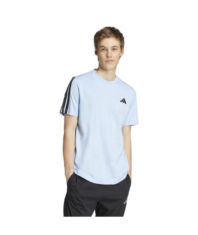 Camiseta adidas 3 Bandas Sj Hombre Azul