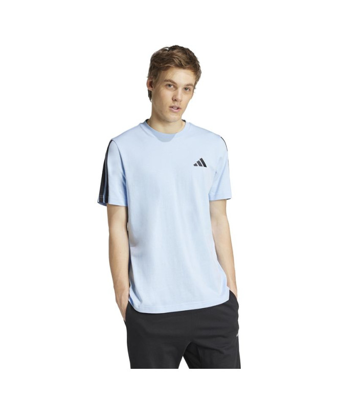 Camiseta adidas 3 Bandas Sj Hombre Azul