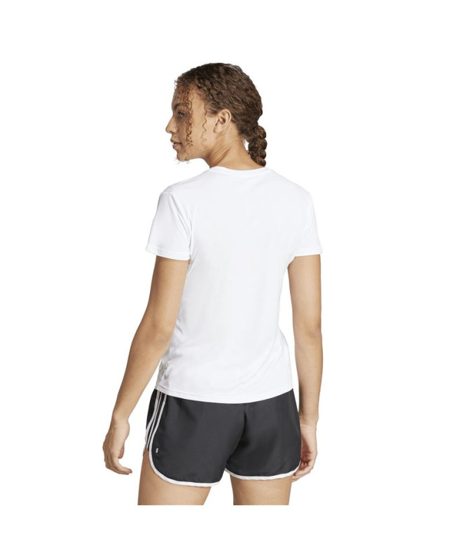 Camiseta de Running adidas Adizero E Mulher Branco