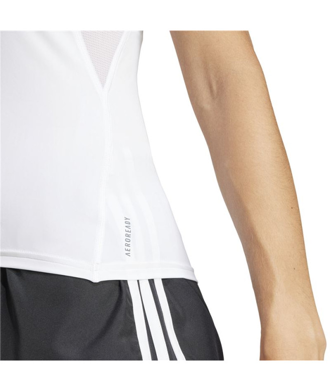 Camiseta de Running adidas Adizero E Mulher Branco