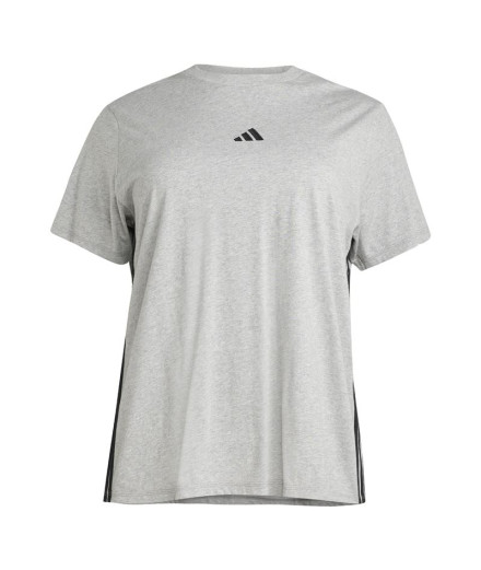 Camiseta adidas 3 Bandas Sj Mujer Gris