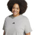 Camiseta adidas 3 Bandas Sj Mulher Cinza