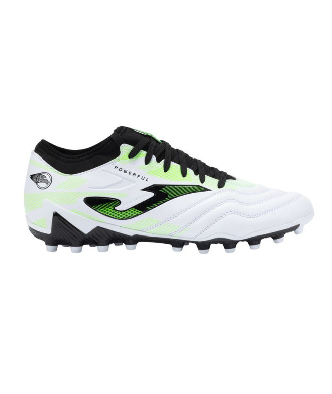 Botas de fútbol Powerful 2502 Blanco Negro Artificial Grass Hombre